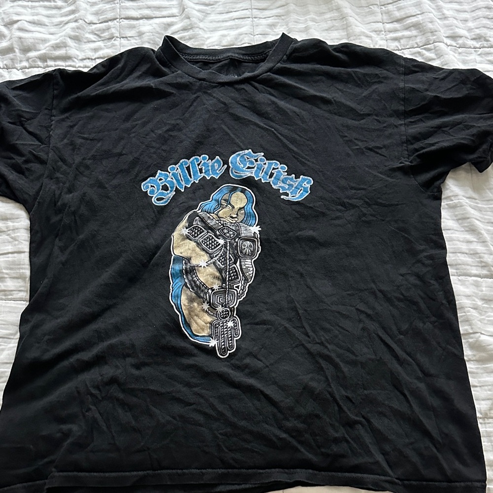 2019 Billie Eilish Large Print Cotton T-Shirt Size (XL)